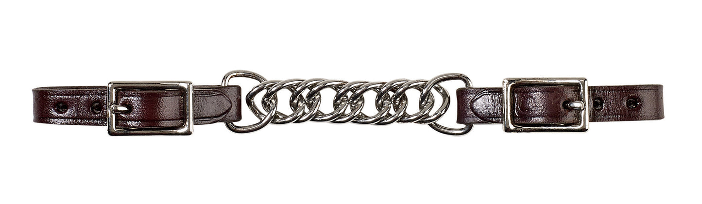 Curb Chain with Leather Ends