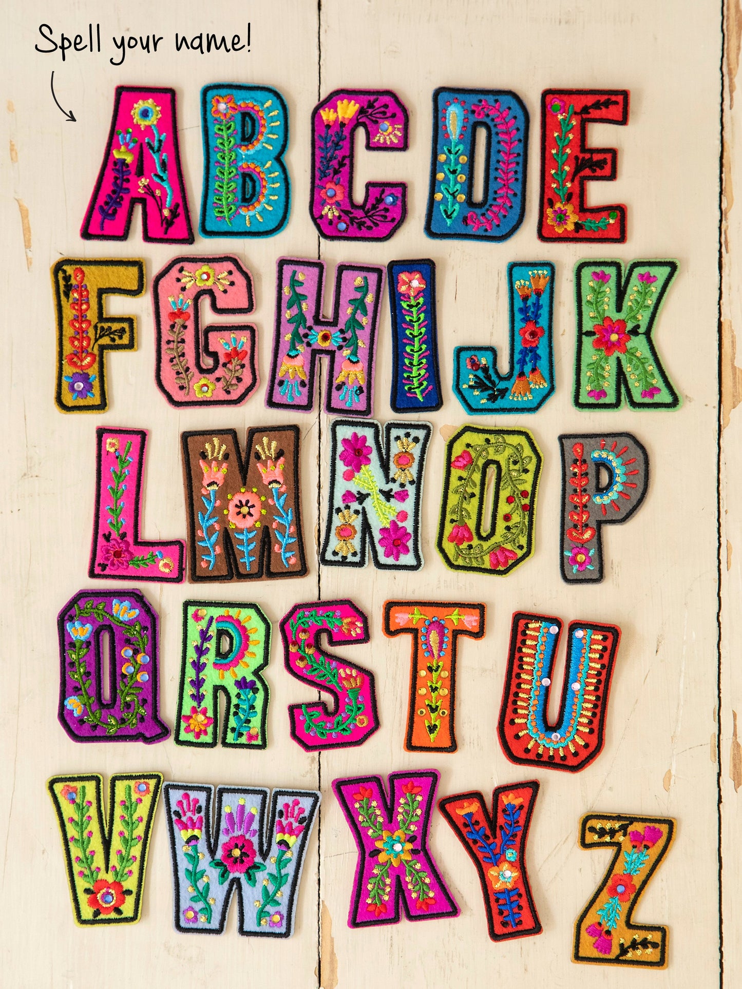 Stick-On Letter Patch - D