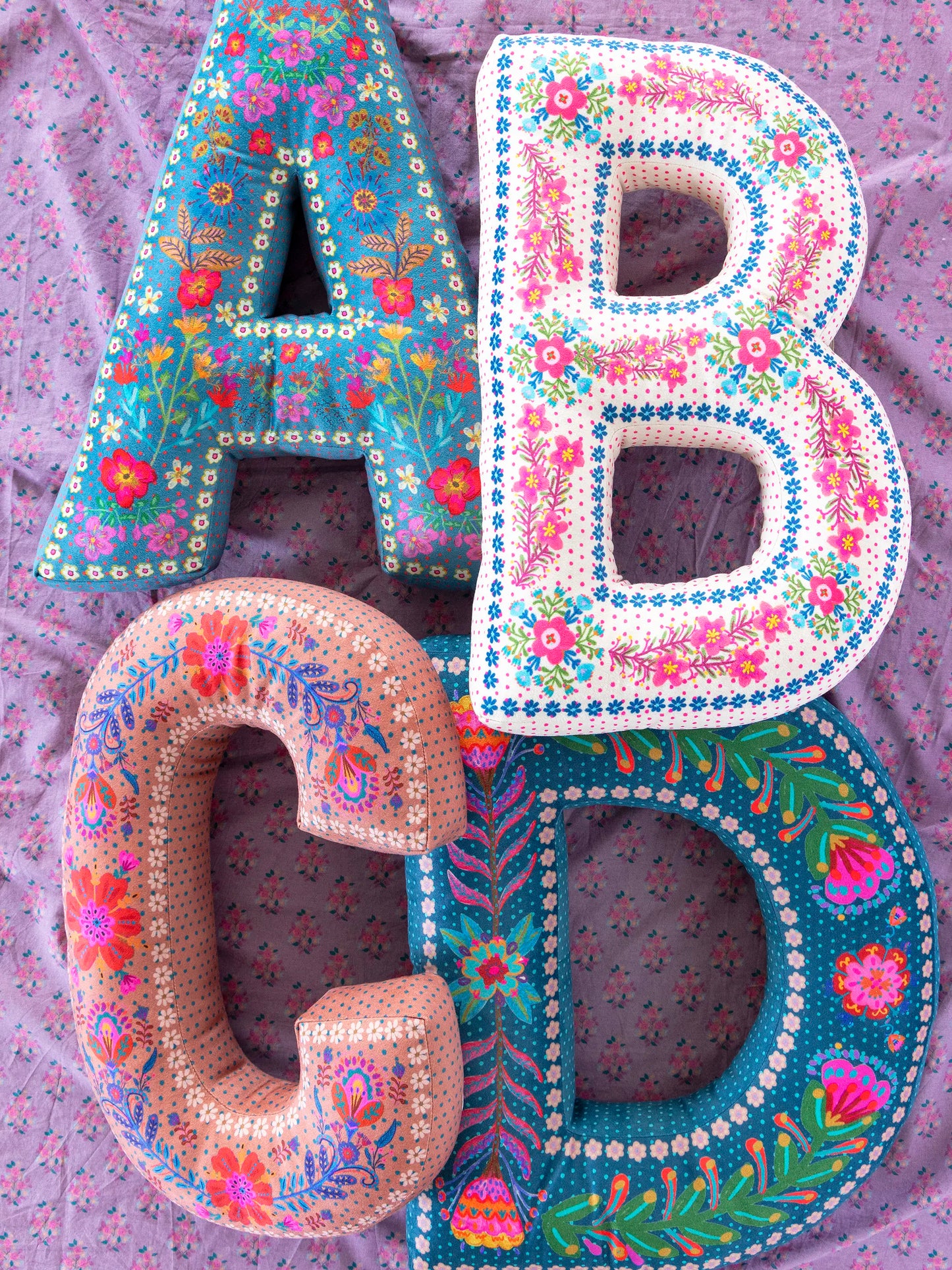 Velvet Initial Pillow - J