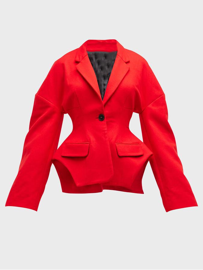 Single-Breasted Hourglass Blazer