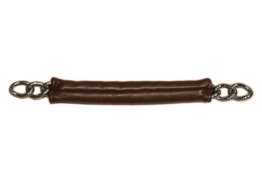 Leather Covered Curb Chain