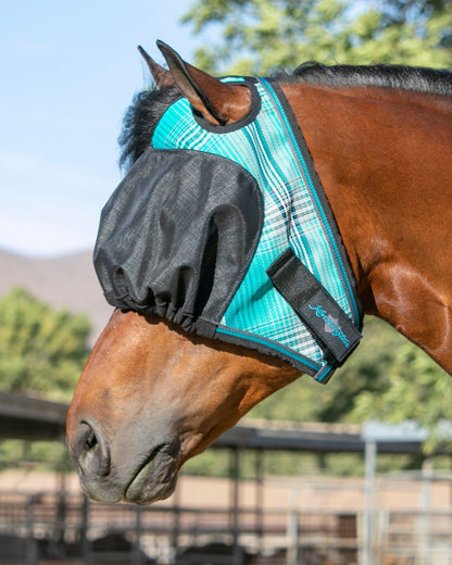 UViator Dartless Fly Mask with Web Trim & Forelock Opening
