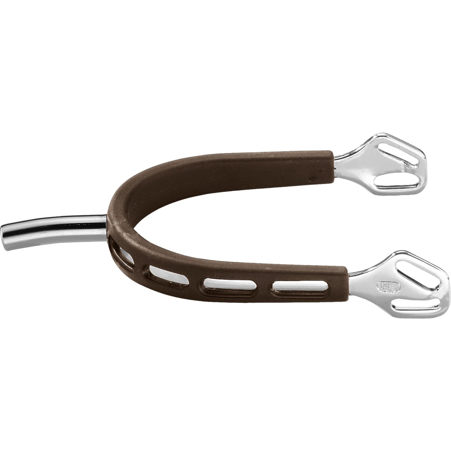 Ultra Fit Brown Grip Small Round Rowel Spurs