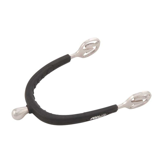 Round Head Rubber Covered Spurs - Large Cup