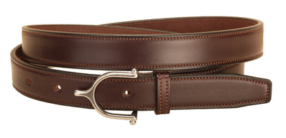 " Stitched Belt with Stainless Steel Spur Buckle