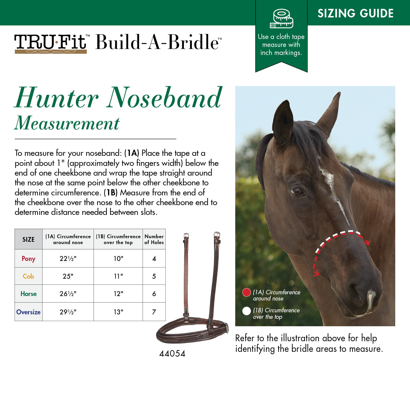 Fancy-Stitched Hunter Noseband