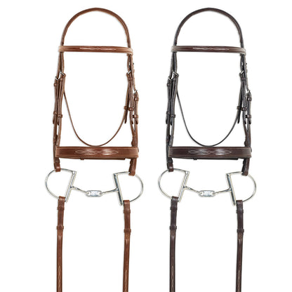 Pro Fancy-Stitched Wide Nose Bridle