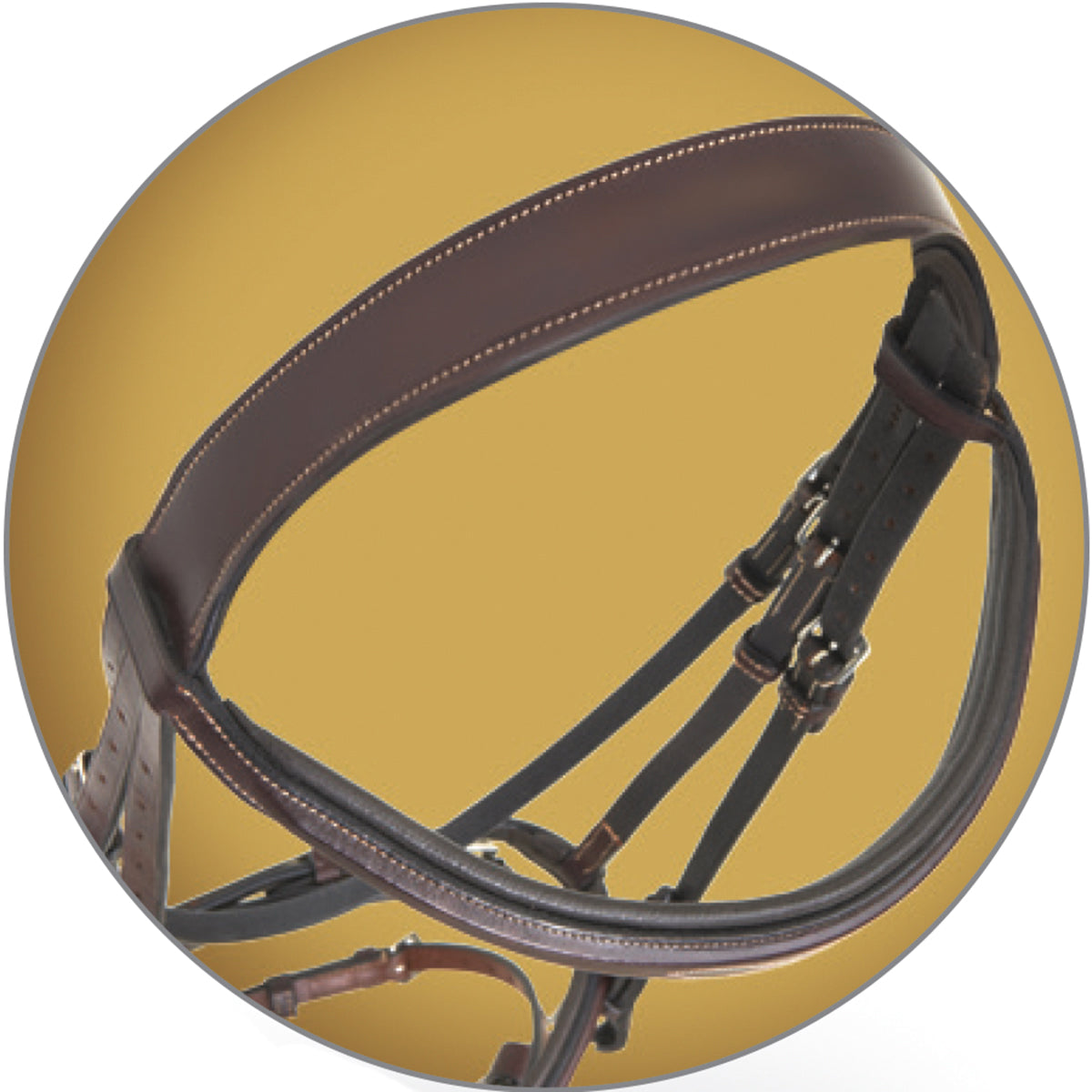 Pro Fancy-Stitched Wide Nose Bridle