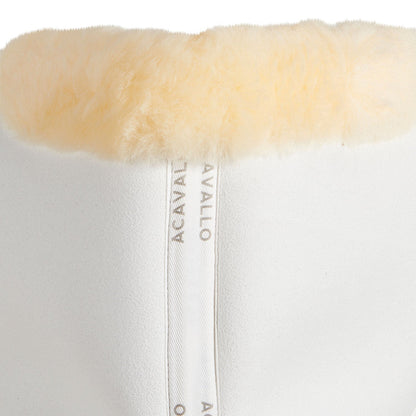 Memory Foam Suede Close Contact Half Pad with Sheepskin