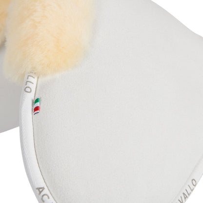 Memory Foam Suede Close Contact Half Pad with Sheepskin