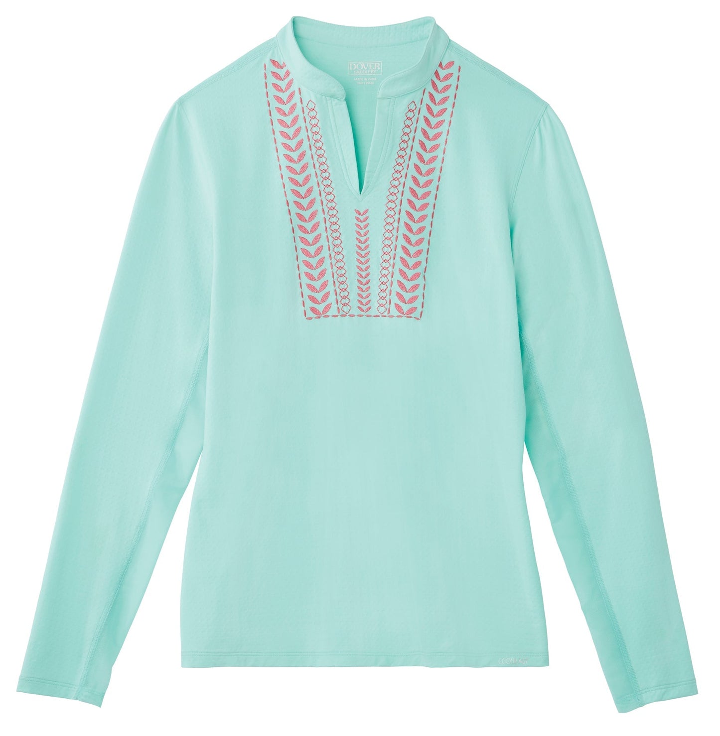 Ladies’ Notch-V Long Sleeve Top