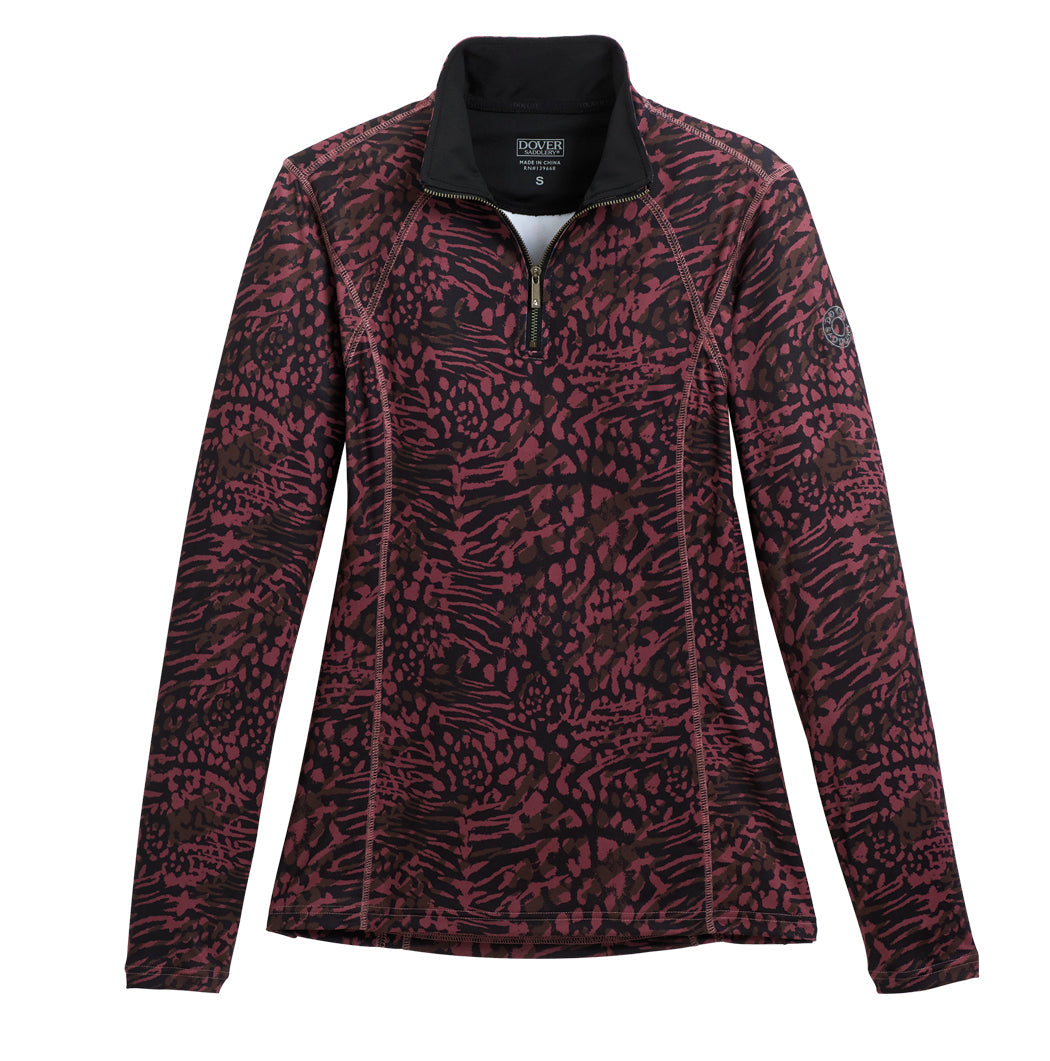 Ladies’ Meredith Print Quarter-Zip Shirt