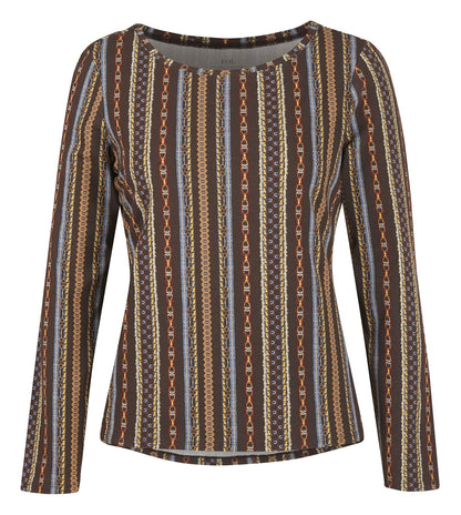 EQL by Ladies’ Organic Cotton Long Sleeve Print Top