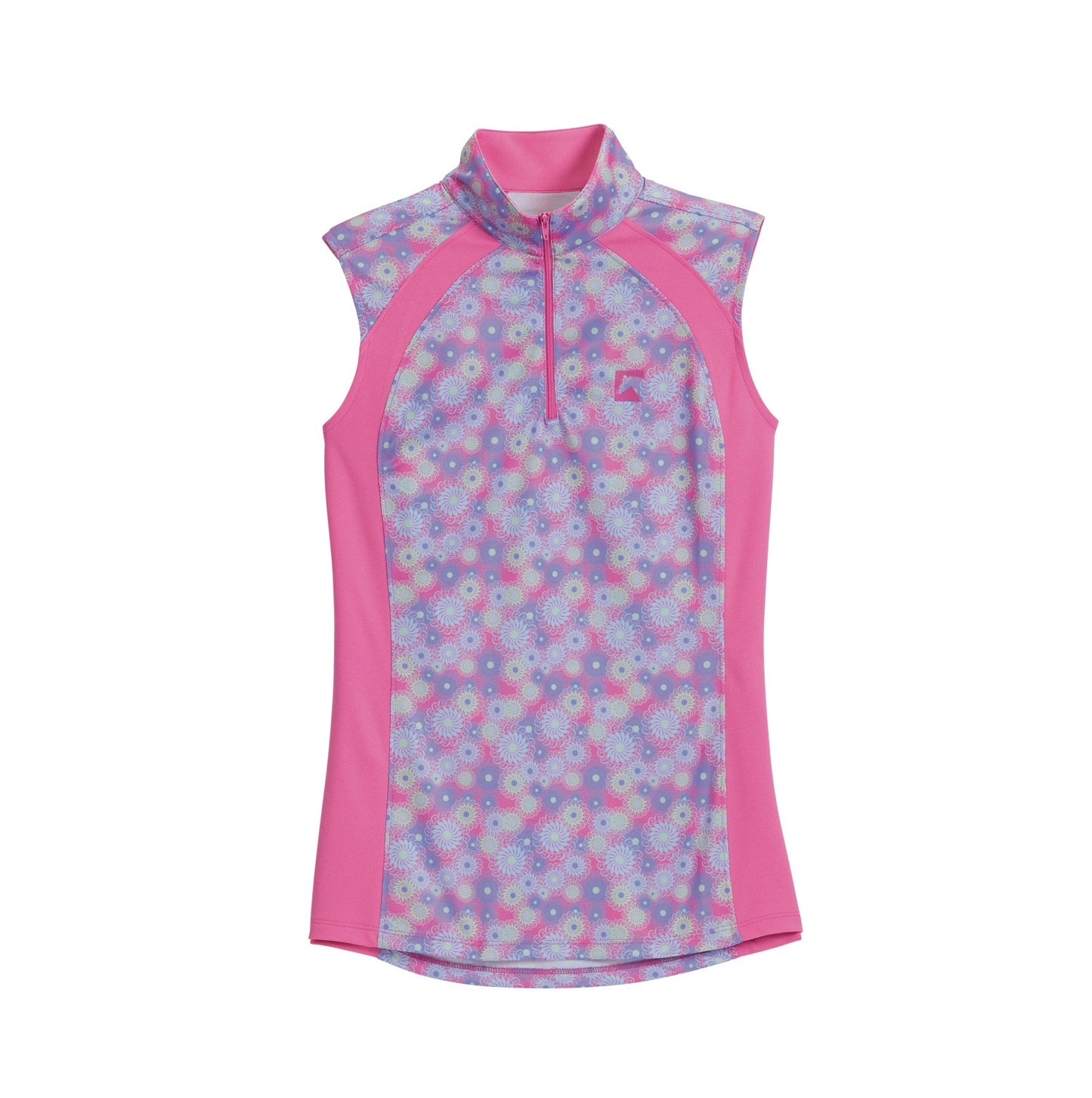 Ladies’ Airflow Quarter-Zip Print Sleeveless Shirt