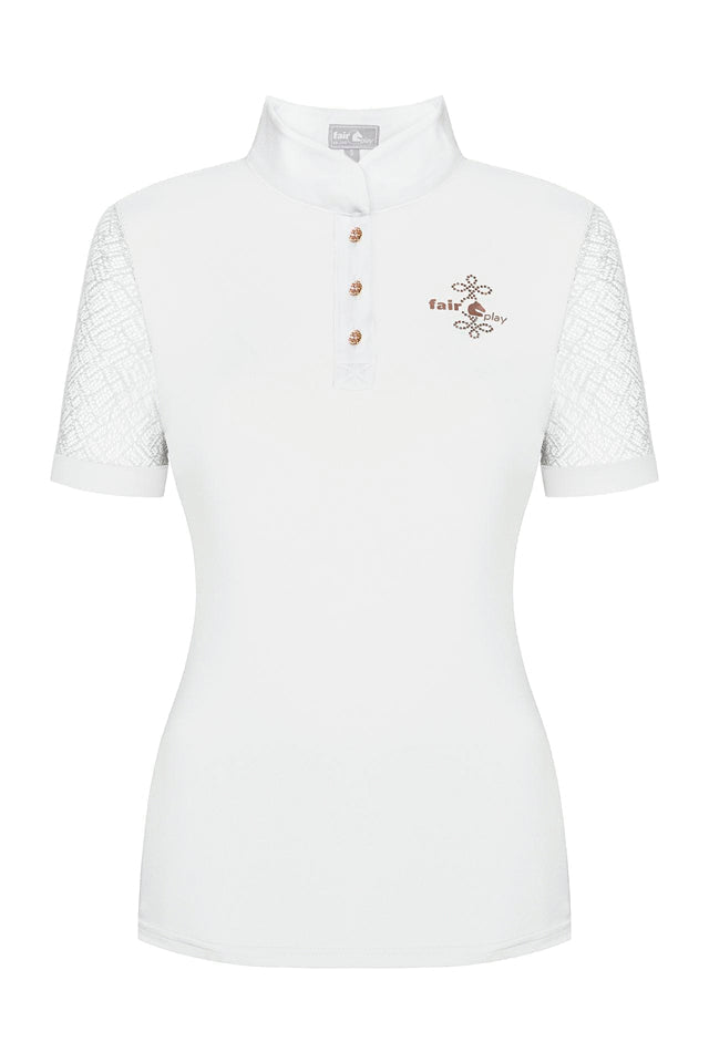 Ladies’ Cecile RoseGold Short Sleeve Show Shirt