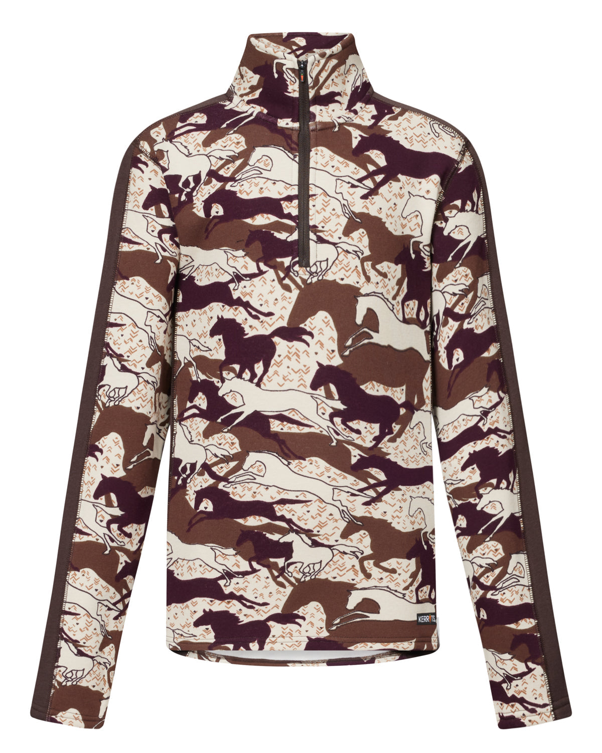 Kids’ Plush Printed Fleece Half-Zip Top