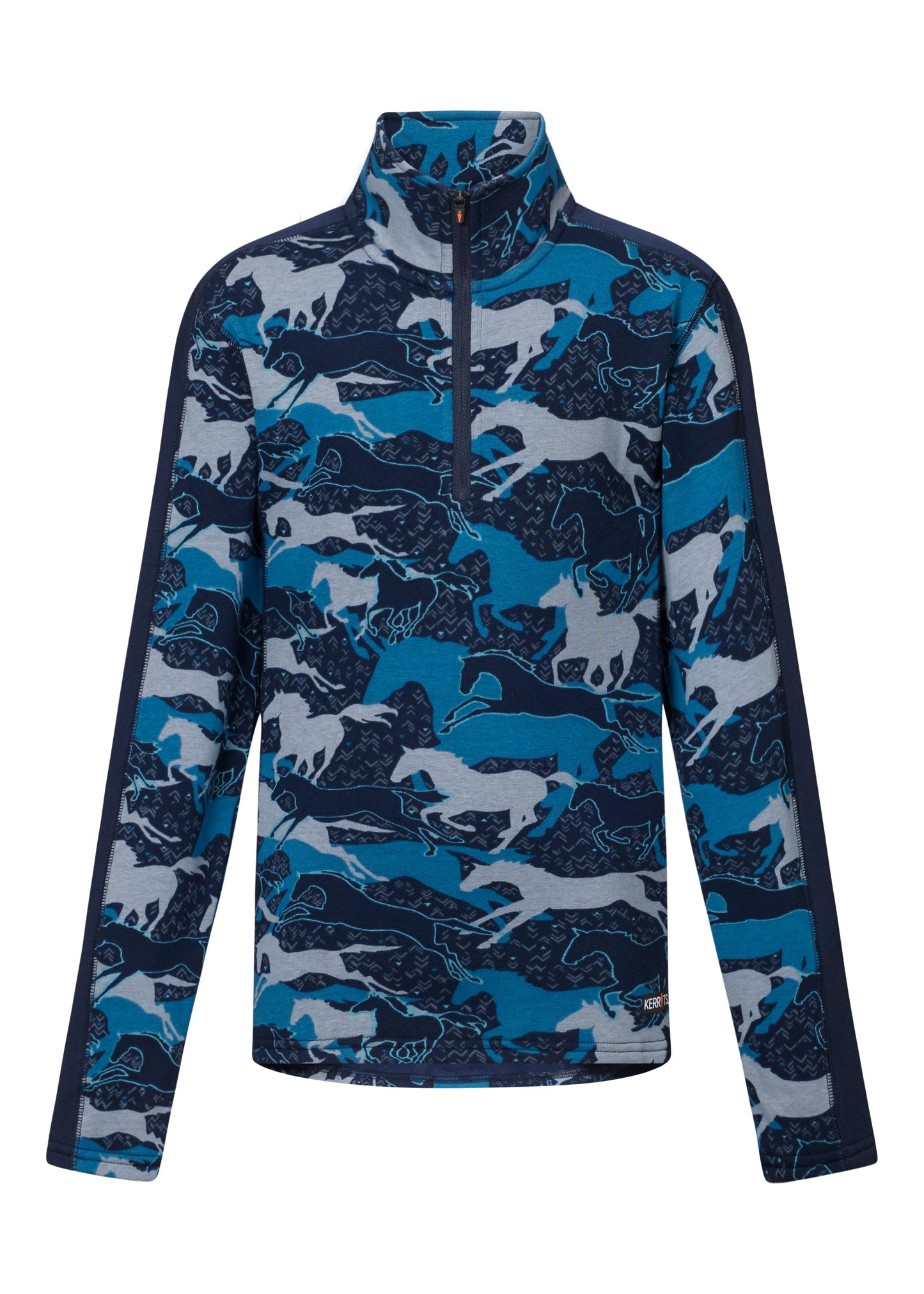 Kids’ Plush Printed Fleece Half-Zip Top