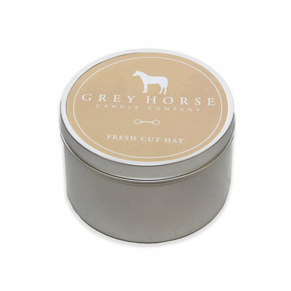 Grey Horse Candle Tin