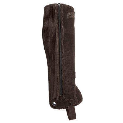 Suede Half Chaps with Silicone Grip Patch