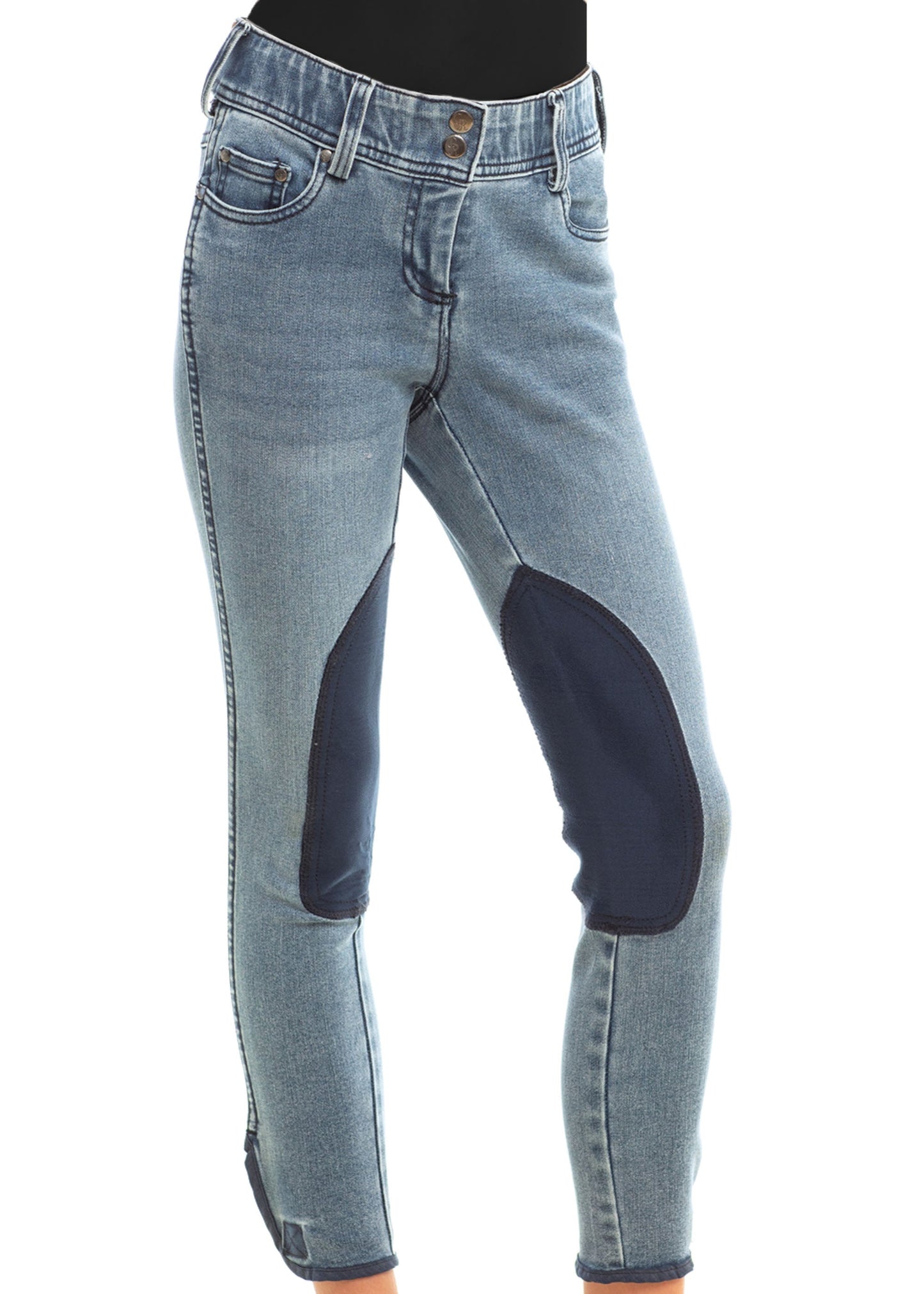Girls’ Knee-Patch Equestrian Jean