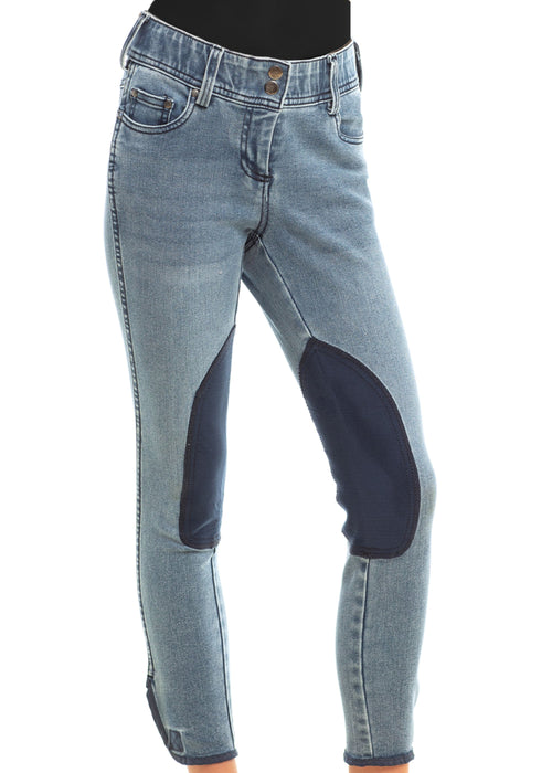 Girls’ Knee-Patch Equestrian Jean