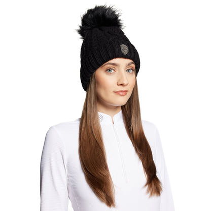 Nora Crystal Intarsia Beanie