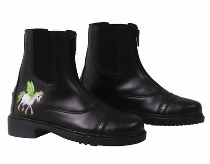 Children's Unicorn Starter Front-Zip Paddock Boot