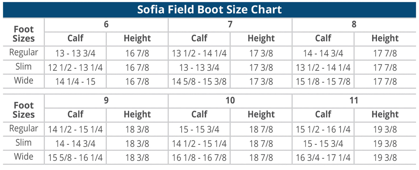 Ladies’ Sofia Field Boots