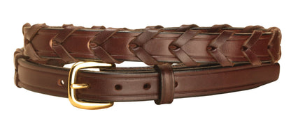 ¾" Laced Belt with Brass Buckle