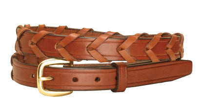 ¾" Laced Belt with Brass Buckle