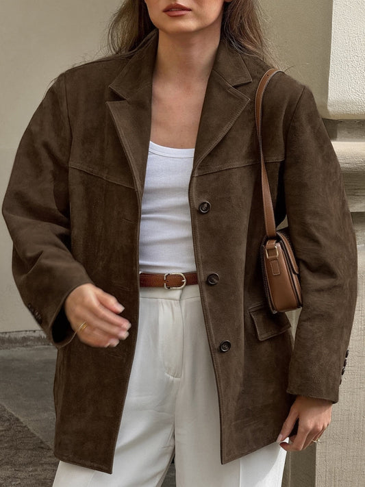 Matte Suede Blazer