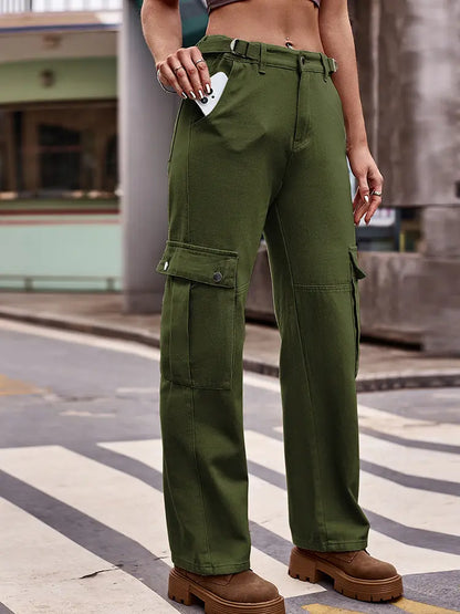 Adjustable Waist American Denim Pants