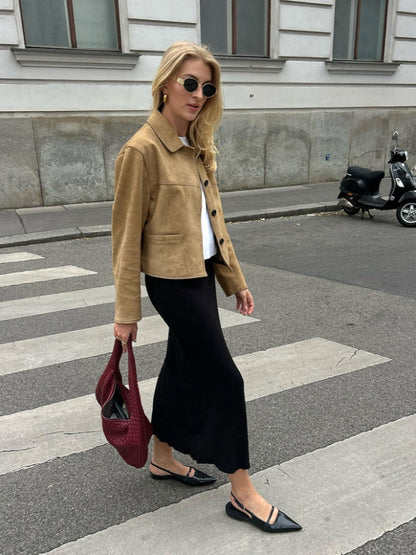 Suede Short Jacket