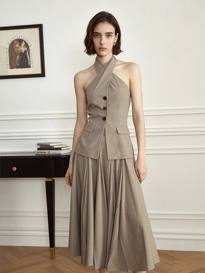Sophisticated Cross Wrap Vest