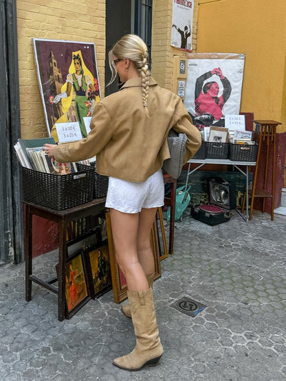 Suede Short Jacket