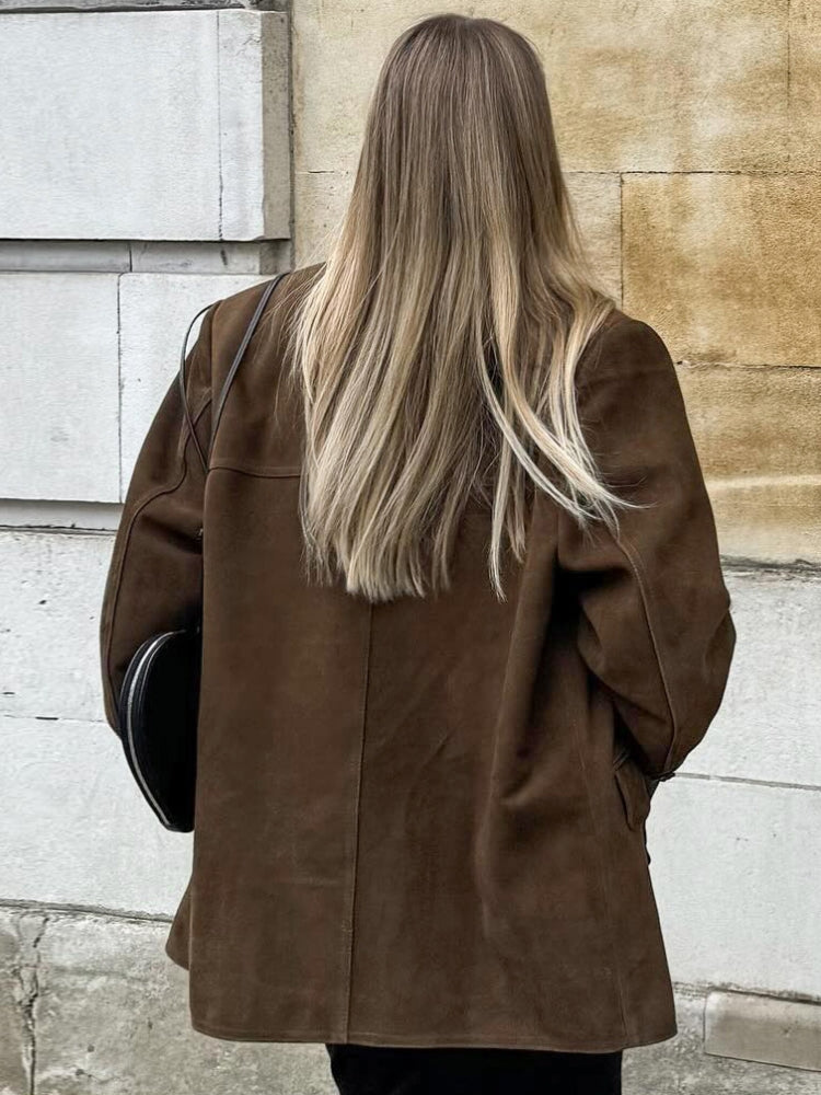 Matte Suede Blazer