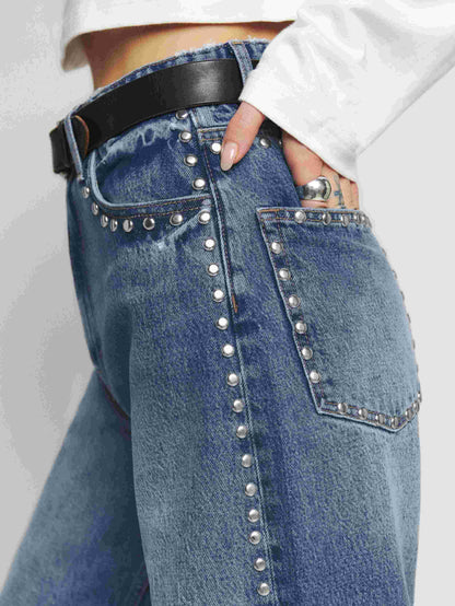 Cary High Rise slouchy Wide Leg Jeans
