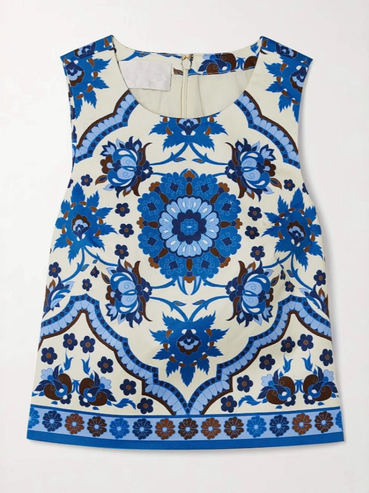 Casual Round Neck Skirt Set