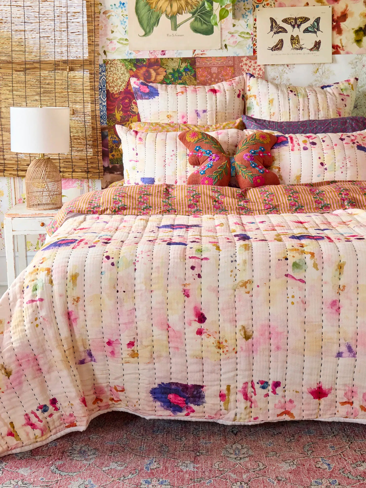 Cotton Gauze Euro Sham - Light Pink