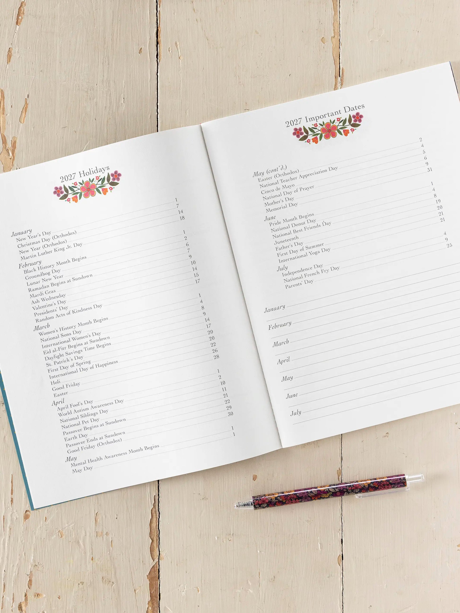 2026-27 Academic Planner - Small Acts