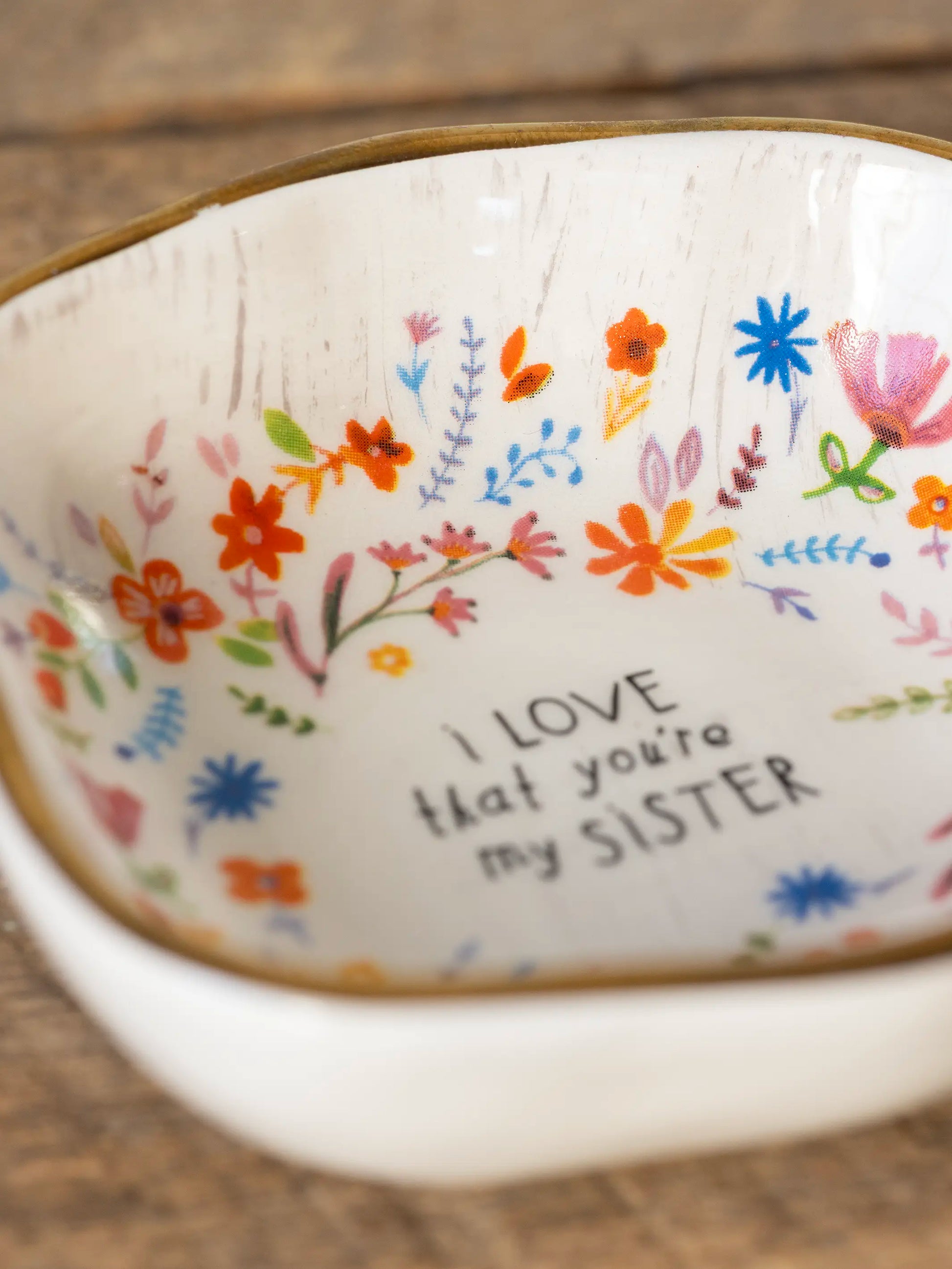 Antiqued Trinket Bowl - Granddaughter