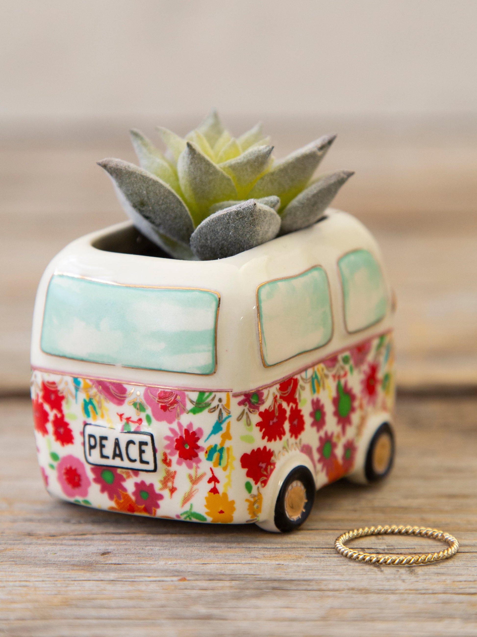 Tiny Faux Succulents - Van
