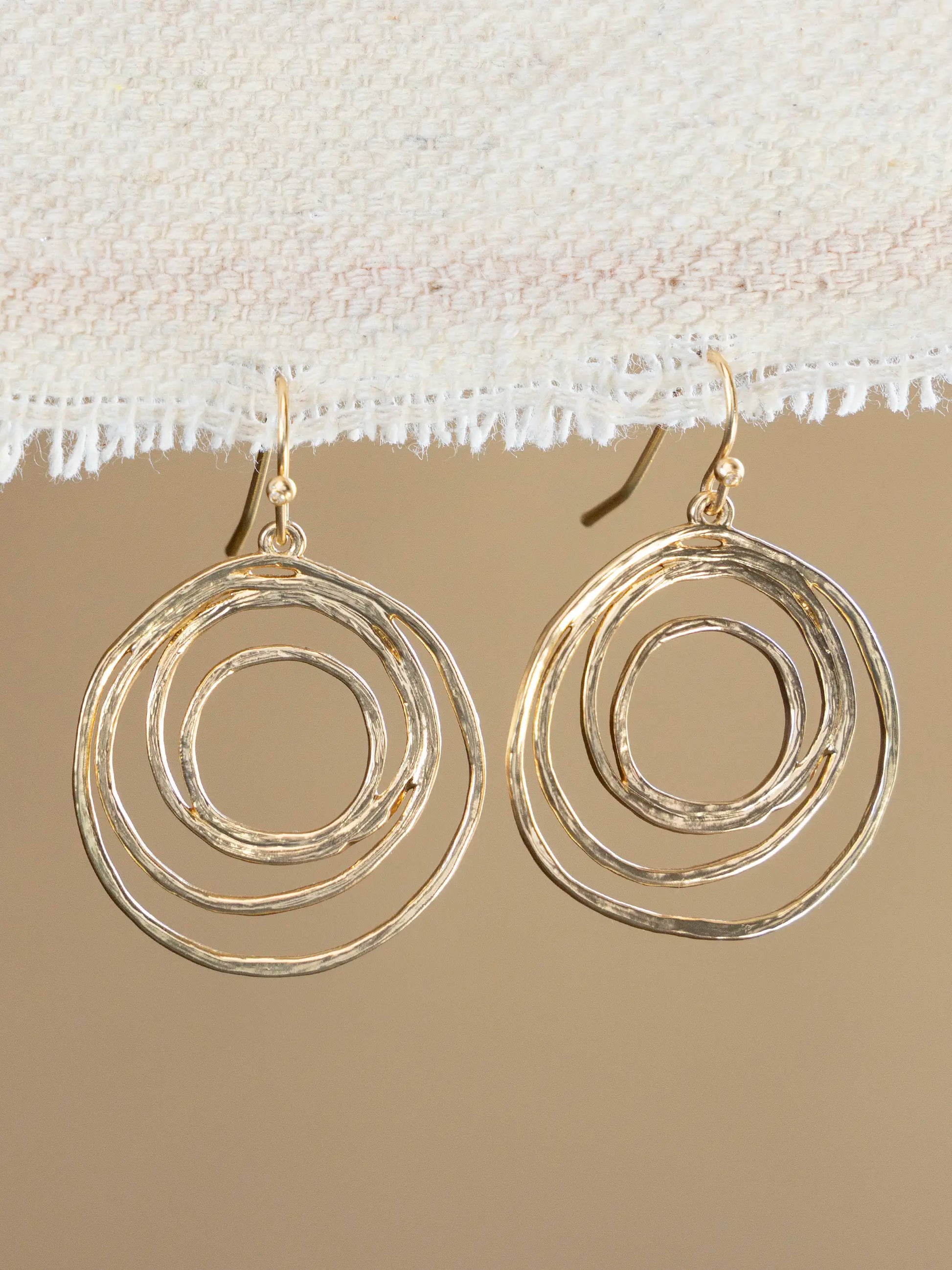 Spiral Gold Earrings