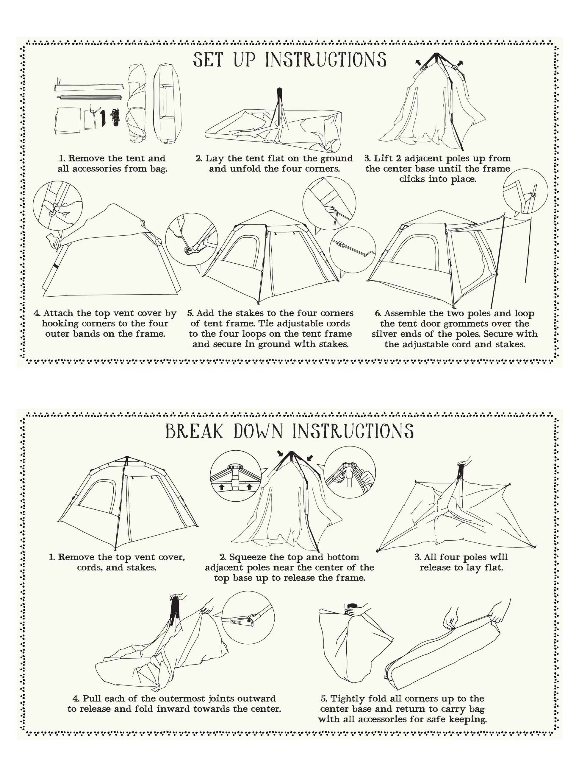 Live Happy Camping Tent - Wanderlust