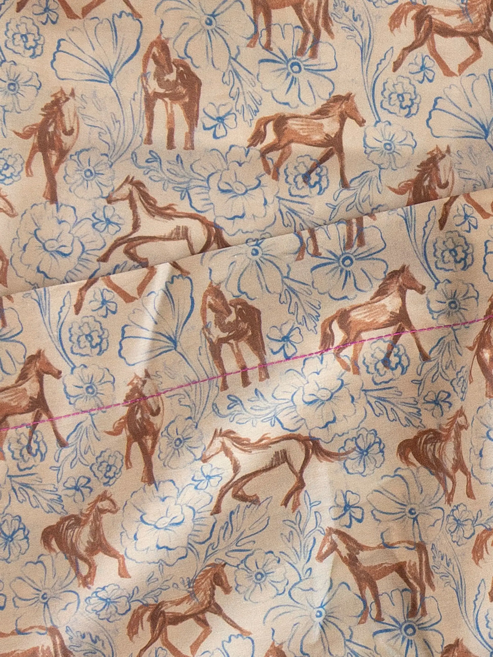 Sooo Soft Cotton Matching Sheet Set - Wild Painted Horses
