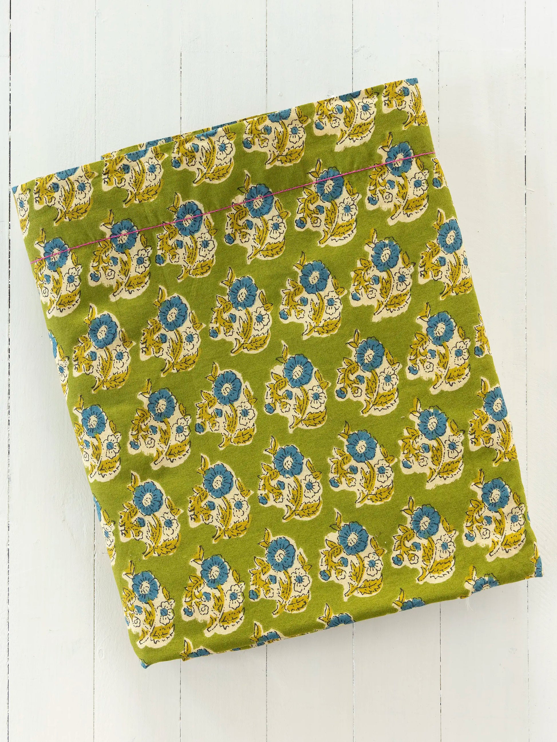 Mix & Match Cotton Flat Sheet - Green Fields