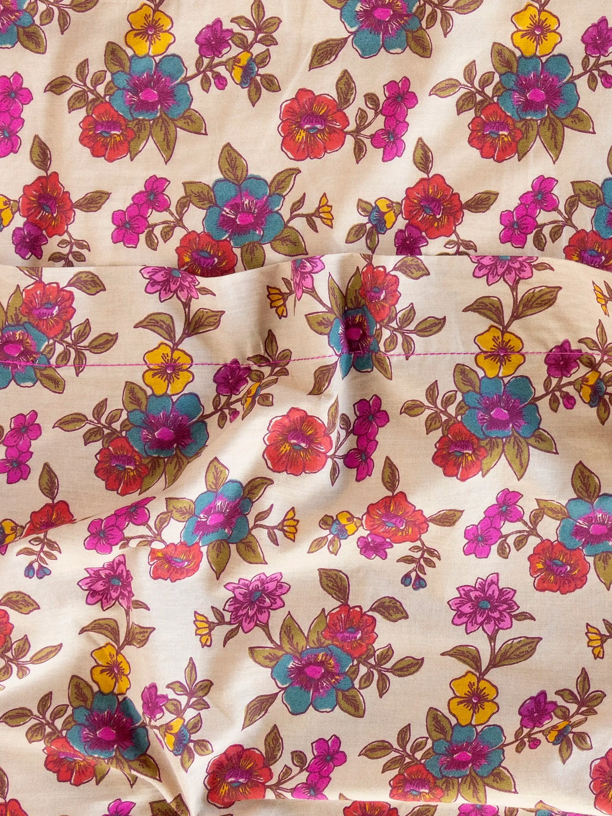 Sooo Soft Cotton Sheet Set - Enchanted Wildflowers Cream