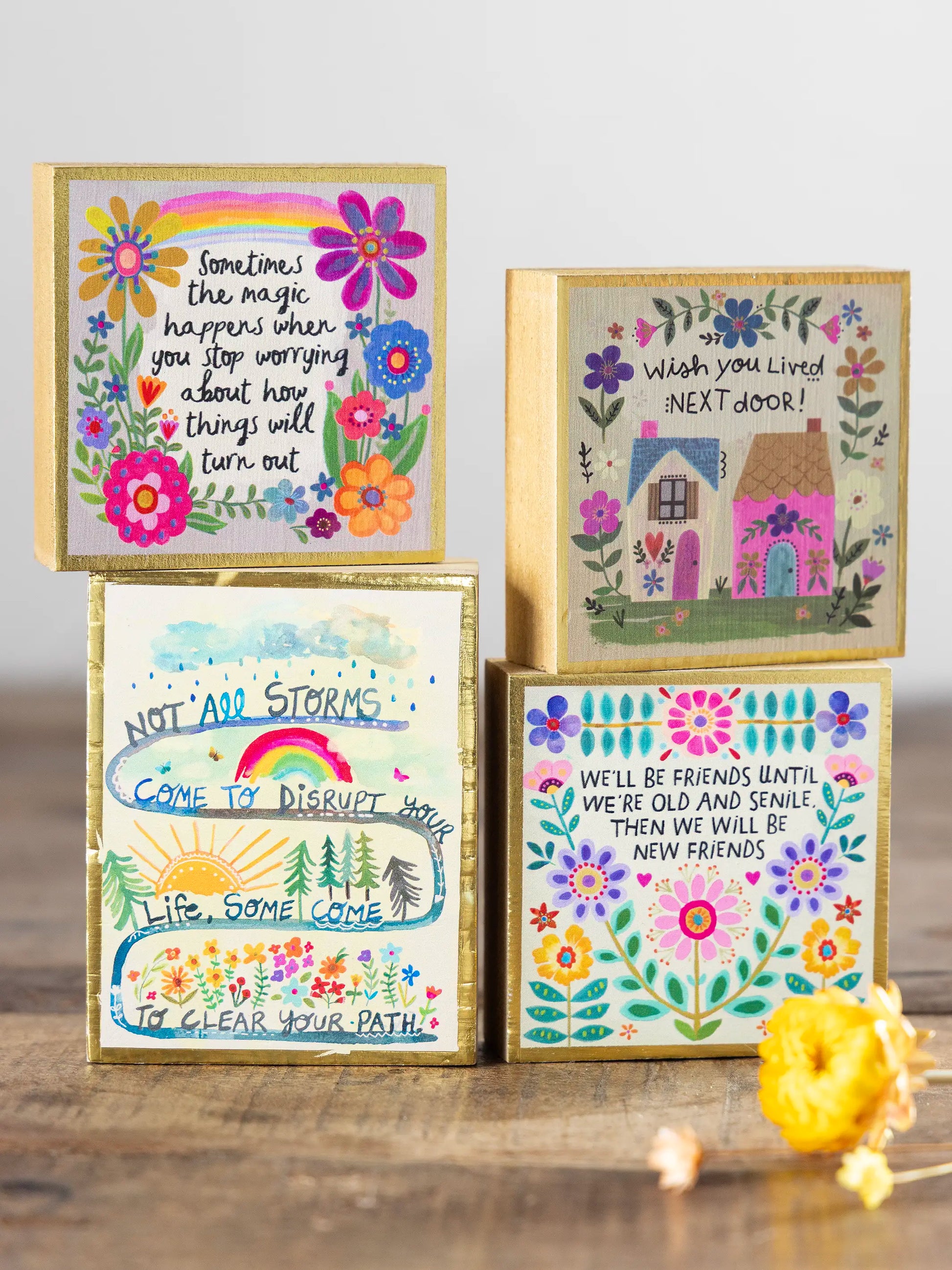 Tiny Block Keepsake - Not All Storms
